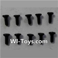 Wltoys 24438 Parts-Round-Head Self-tapping screws(10pcs)-M1.7x4-24438-0200,1/24 Wltoys 24438 RC Car Spare Parts Replacement Accessories